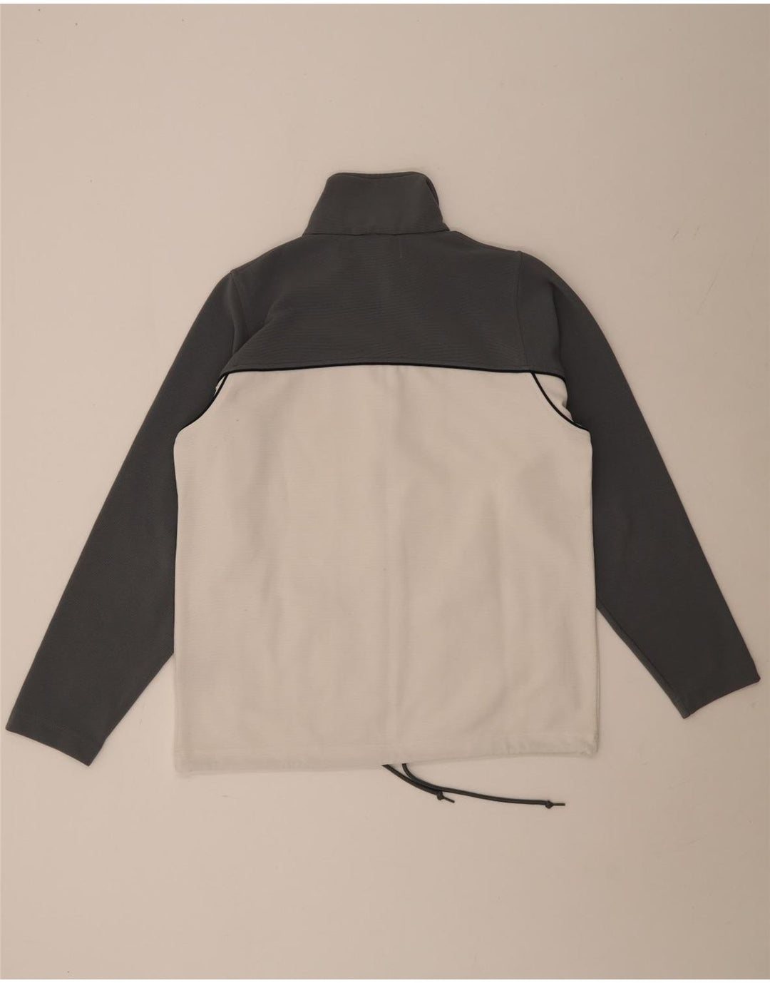 Giacca da tuta da uomo Kappa in poliestere color block grigio medio