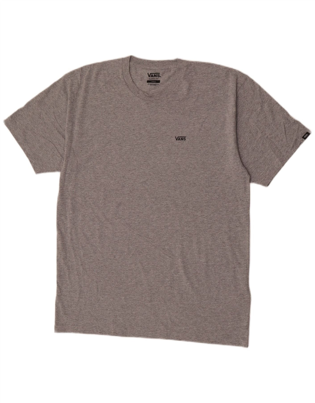 T-shirt da uomo Vans Classic Fit, taglia grande, in cotone chiazzato grigio
