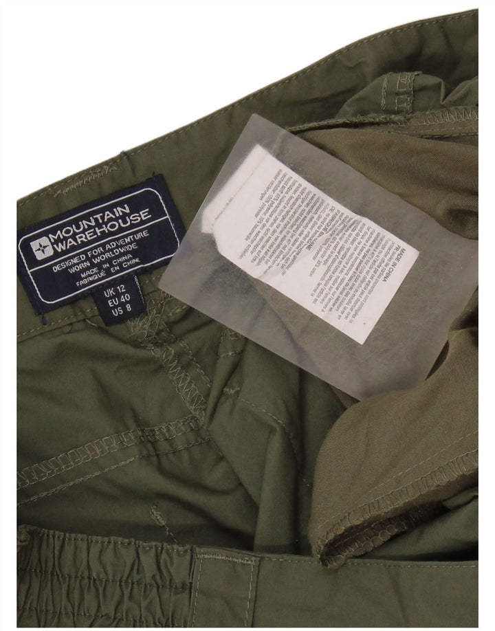 Pantaloncini chino da donna Mountain Warehouse UK 12 medi W30 poliestere kaki