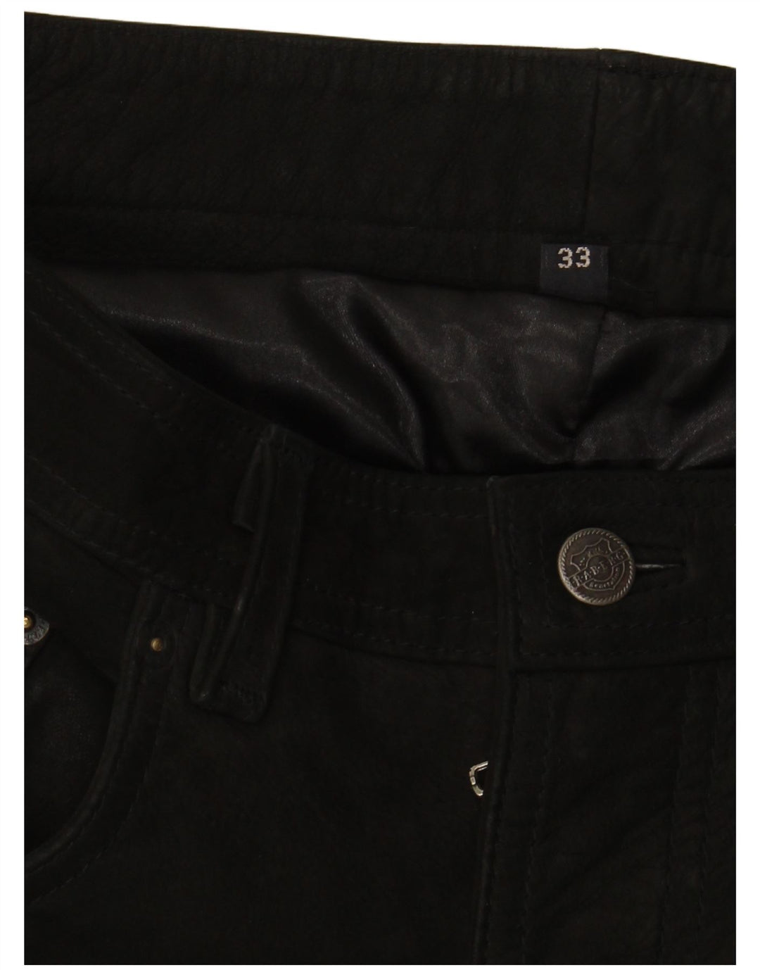 Pantaloni casual dritti da uomo VINTAGE W33 L34 neri