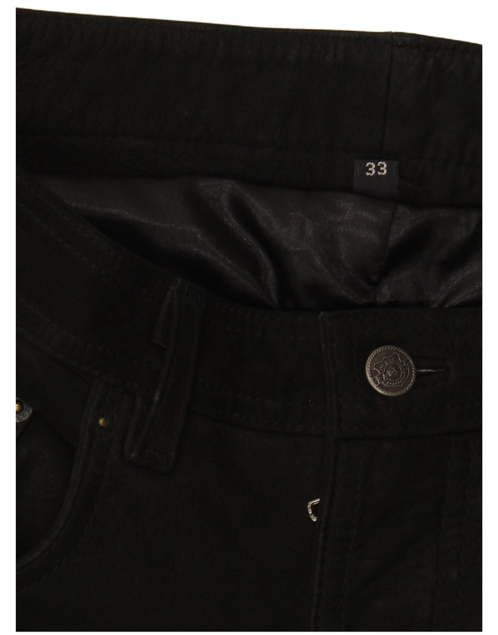 Pantaloni casual dritti da uomo VINTAGE W33 L34 neri