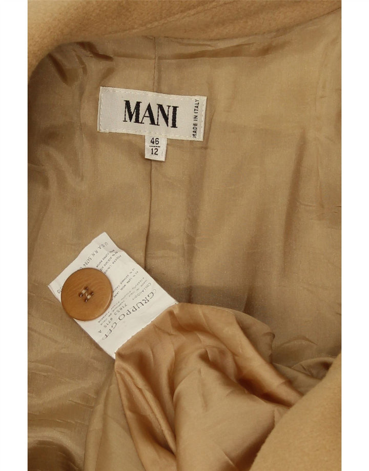 Cappotto MANI Donna IT 46 Large Beige Lana