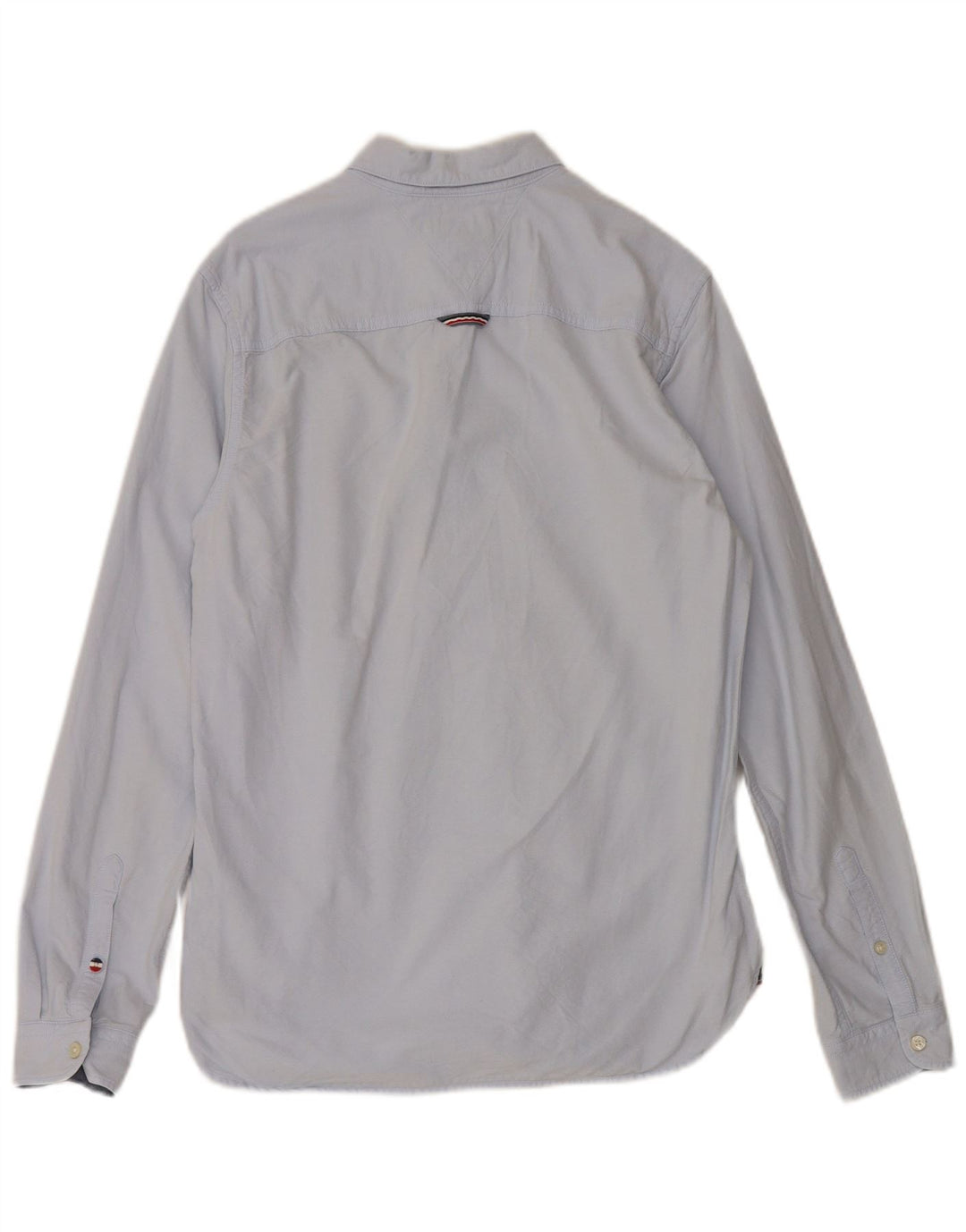 Camicia da uomo Tommy Hilfiger piccola in cotone blu
