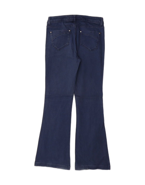 Jeans svasati da donna Karen Millen UK 10 piccoli W28 L30 cotone blu
