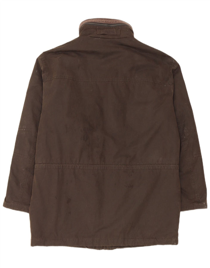 Giacca Imbottita Uomo Pierre Cardin IT 48 Cotone Marrone Medio
