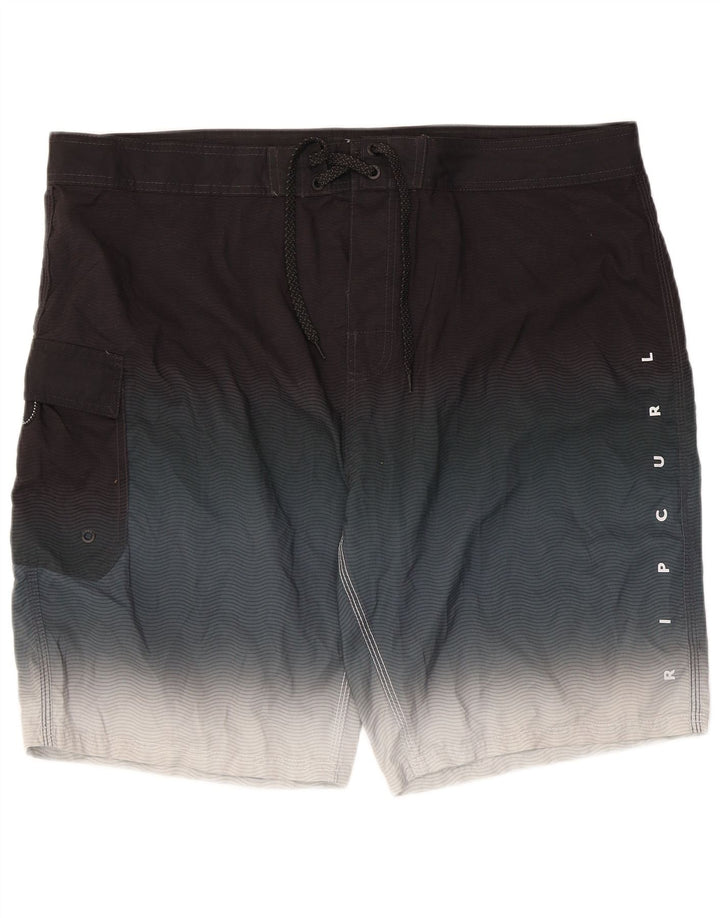 Pantaloncini da bagno da uomo Rip Curl XL in poliestere color block nero