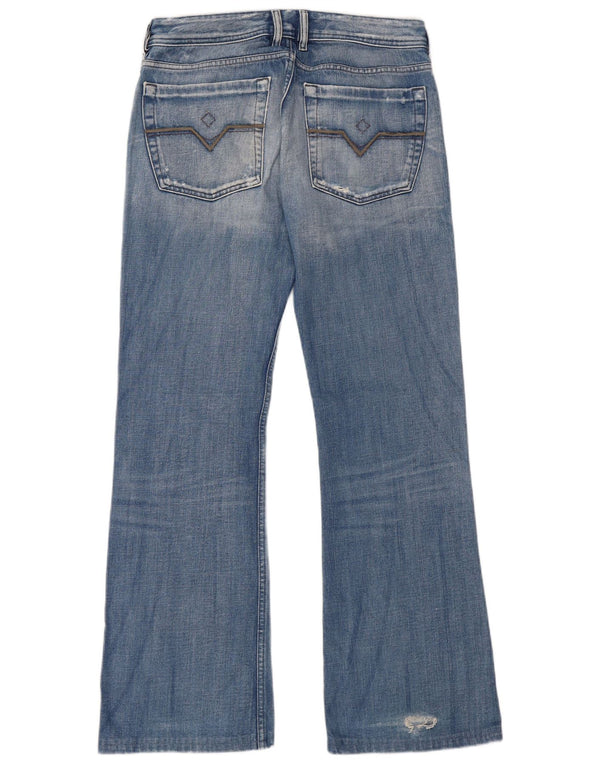 Jeans bootcut invecchiati da donna Diesel W31 L31 Blu