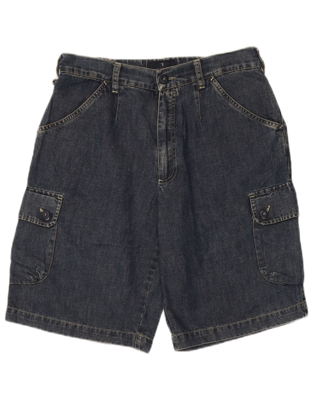 Pantaloncini Cargo Denim Uomo Trussardi IT 48 Medium W30 Blu Cotone