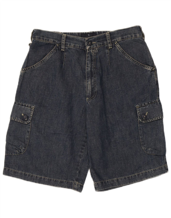 Pantaloncini Cargo Denim Uomo Trussardi IT 48 Medium W30 Blu Cotone
