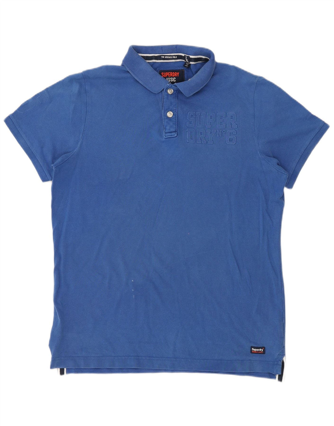 Polo grafica da uomo Superdry 2XL in cotone blu