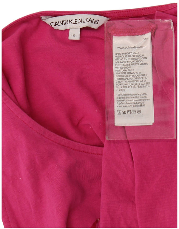 Polo da donna manica 3/4 Tommy Hilfiger UK 12 cotone turchese medio
