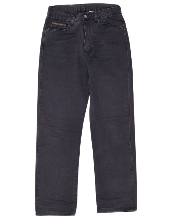 Jeans dritti da donna Calvin Klein W29 L28 cotone blu navy