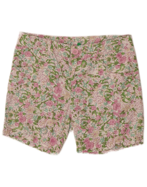 Pantaloncini casual per bambina Benetton 11-12 anni 2XL W29 Floreale multicolore