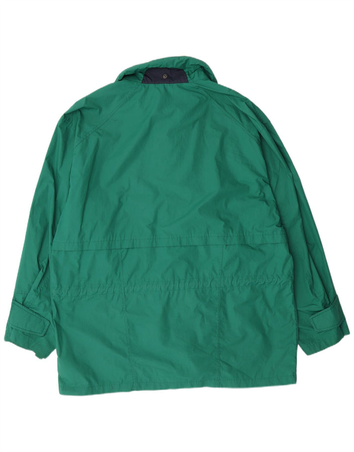 Giacca a vento vintage da uomo UK 42 XL poliestere verde