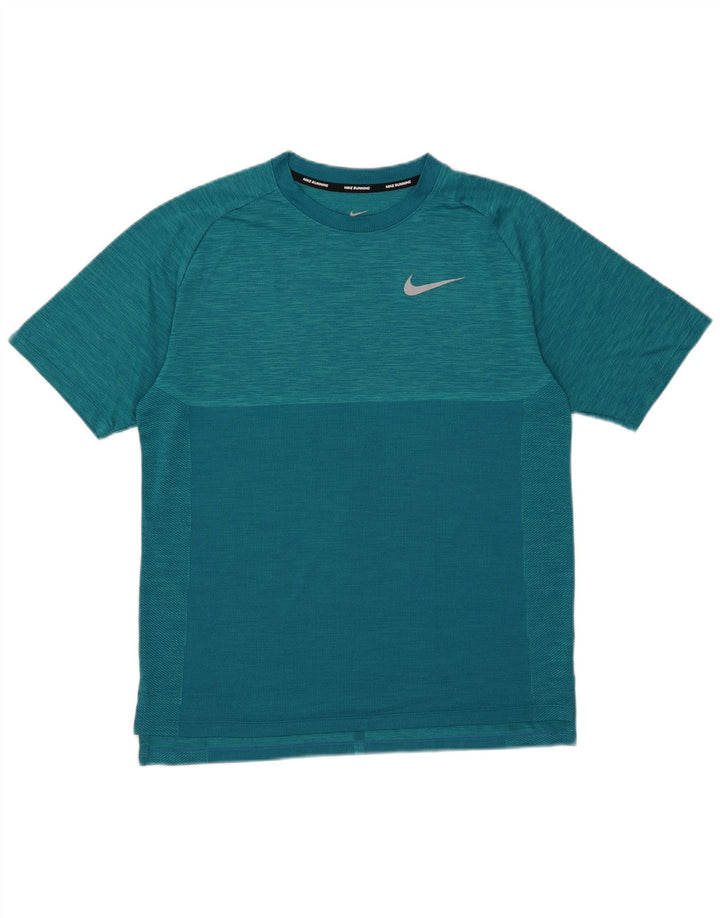 T-shirt Nike Dri Fit da uomo, blu medio screziato
