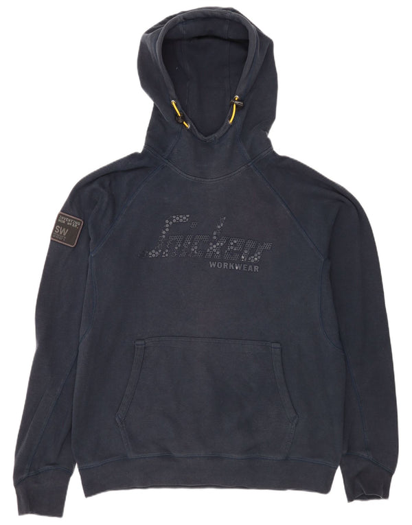 Felpa con cappuccio grafica da uomo Snickers XL in cotone blu navy