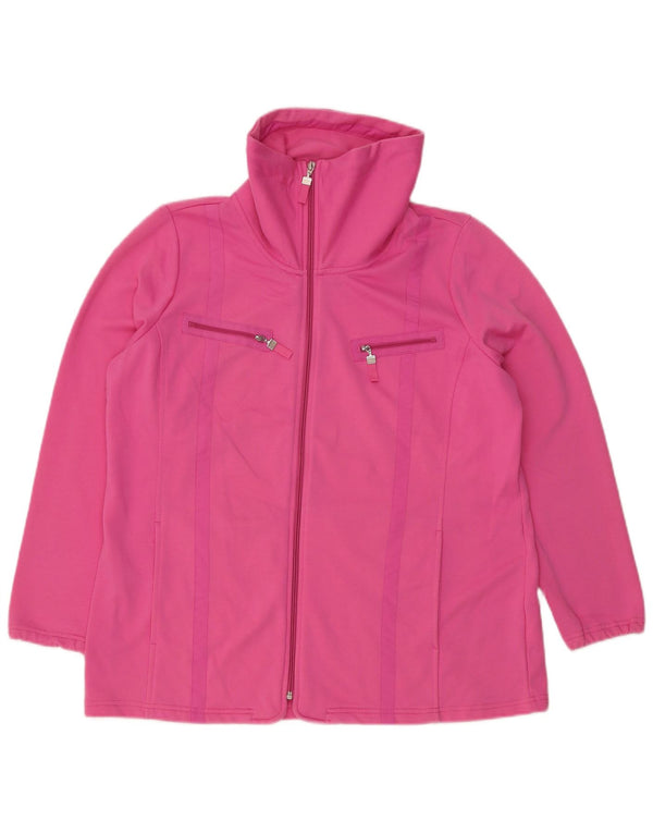 Giacca da tuta da donna Canda UK 16 Large Rosa Poliestere