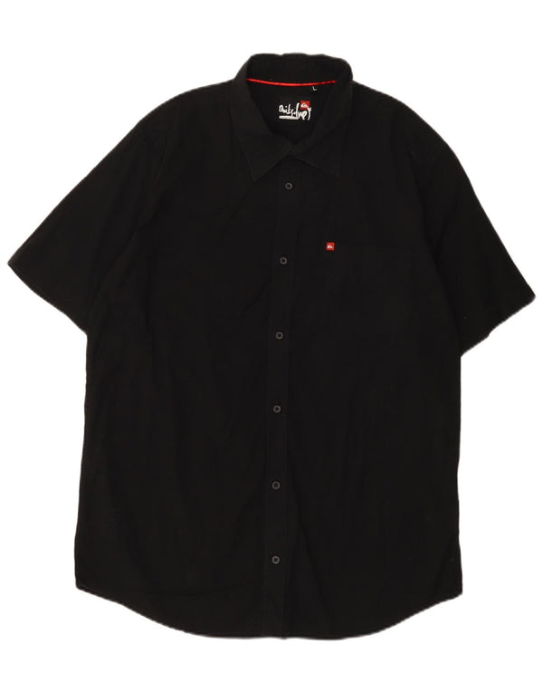 Camicia a maniche corte da uomo Quiksilver Large nera