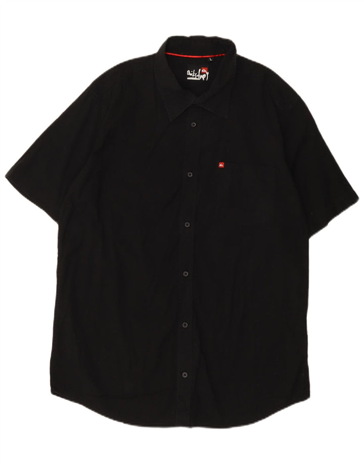 Camicia a maniche corte da uomo Quiksilver Large nera