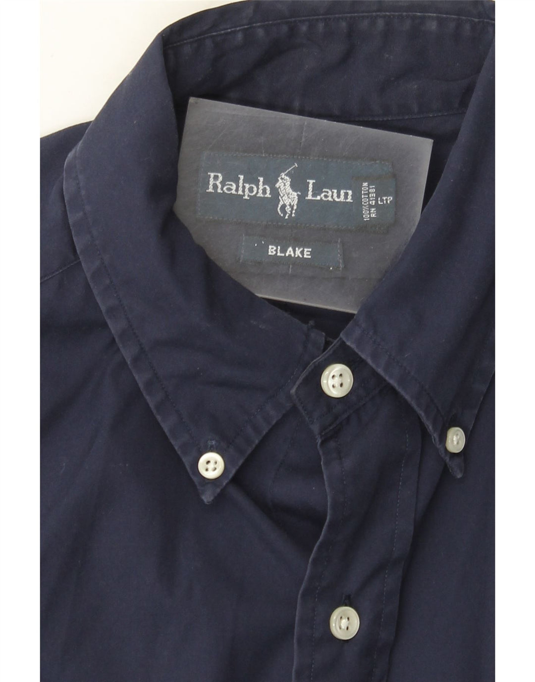 Camicia Blake da uomo Ralph Lauren cotone medio blu navy
