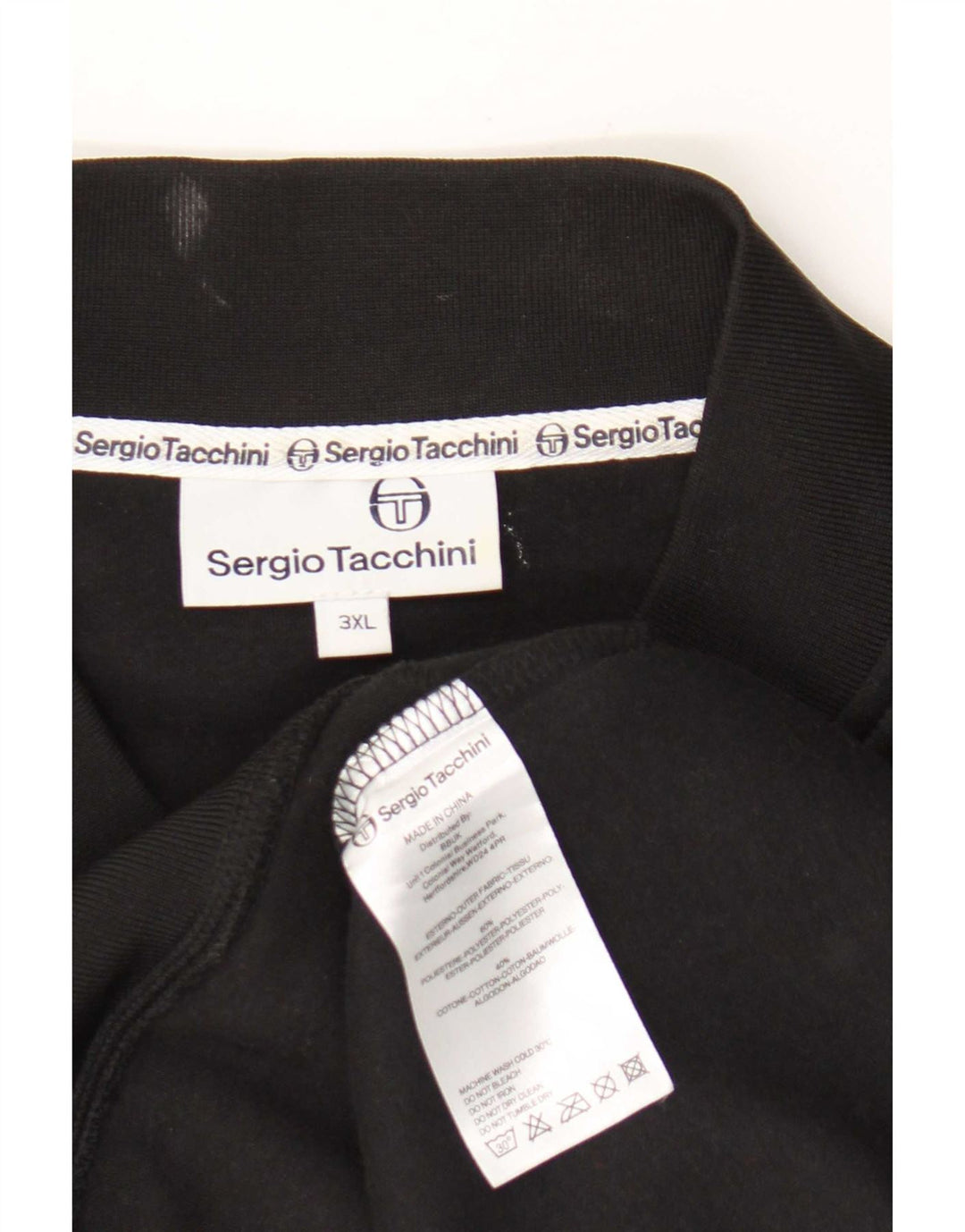 Giacca sportiva senza maniche da uomo Sergio Tacchini 3XL poliestere nero