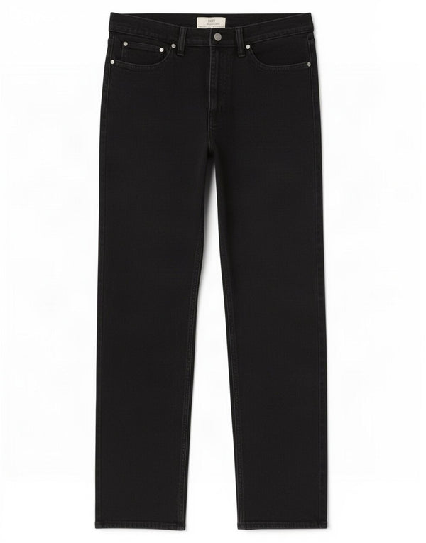 Jeans dritti da uomo Marks & Spencer W32 L33 cotone nero