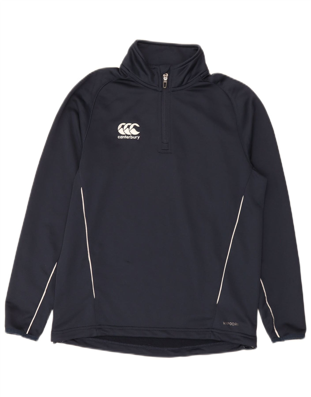 Canterbury Top da tuta pullover con zip e collo per ragazzi 13-14 anni Blu navy