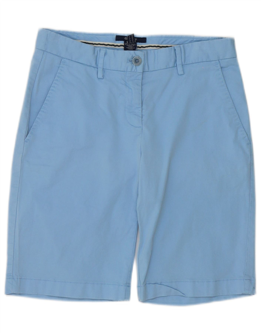 Pantaloncini chino da donna Gant UK 10 piccoli W32 cotone blu