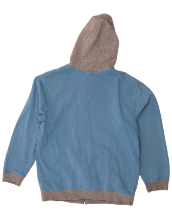 Felpa con cappuccio e zip Nike da ragazzo, 13-14 anni, XL, in cotone color block blu