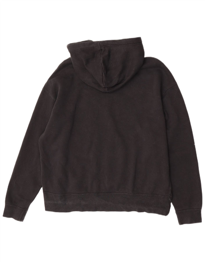 Felpa con cappuccio oversize da donna Nike UK 16 grande cotone nero