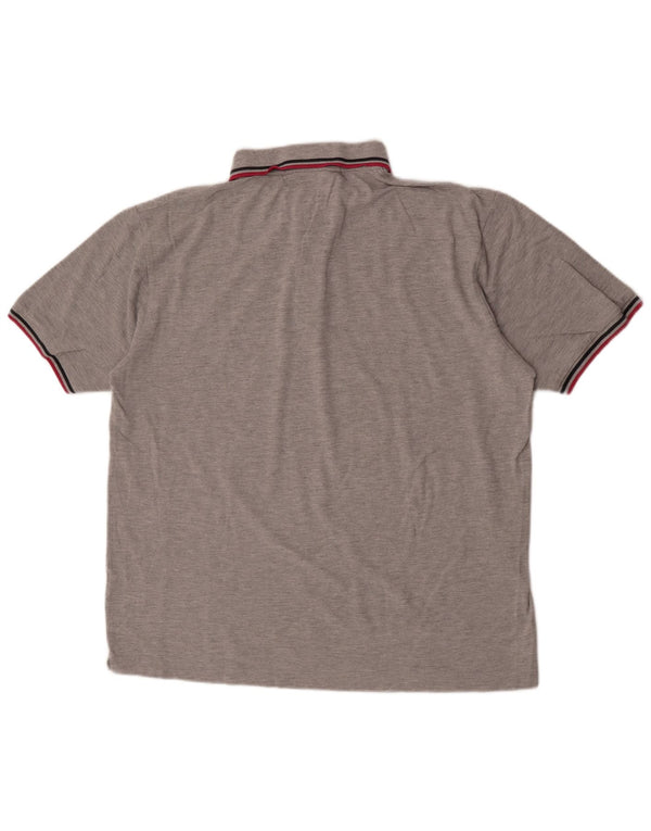 Polo Kappa Uomo 2XL Cotone Puntinato Grigio