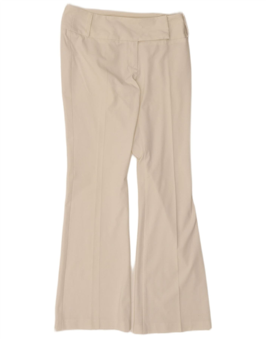 Pantaloni casual svasati da donna Sisley IT 44 Medium W30 L32 Poliestere bianco