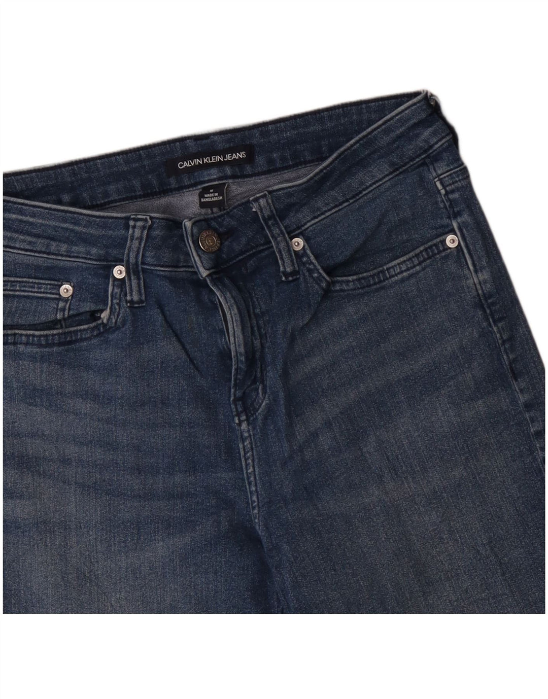 Bermuda in denim da bambino Calvin Klein 9-10 anni W28 cotone blu