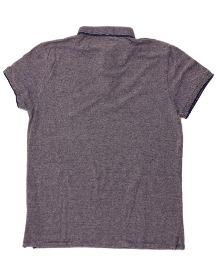 Polo da uomo Wrangler grande in cotone blu navy