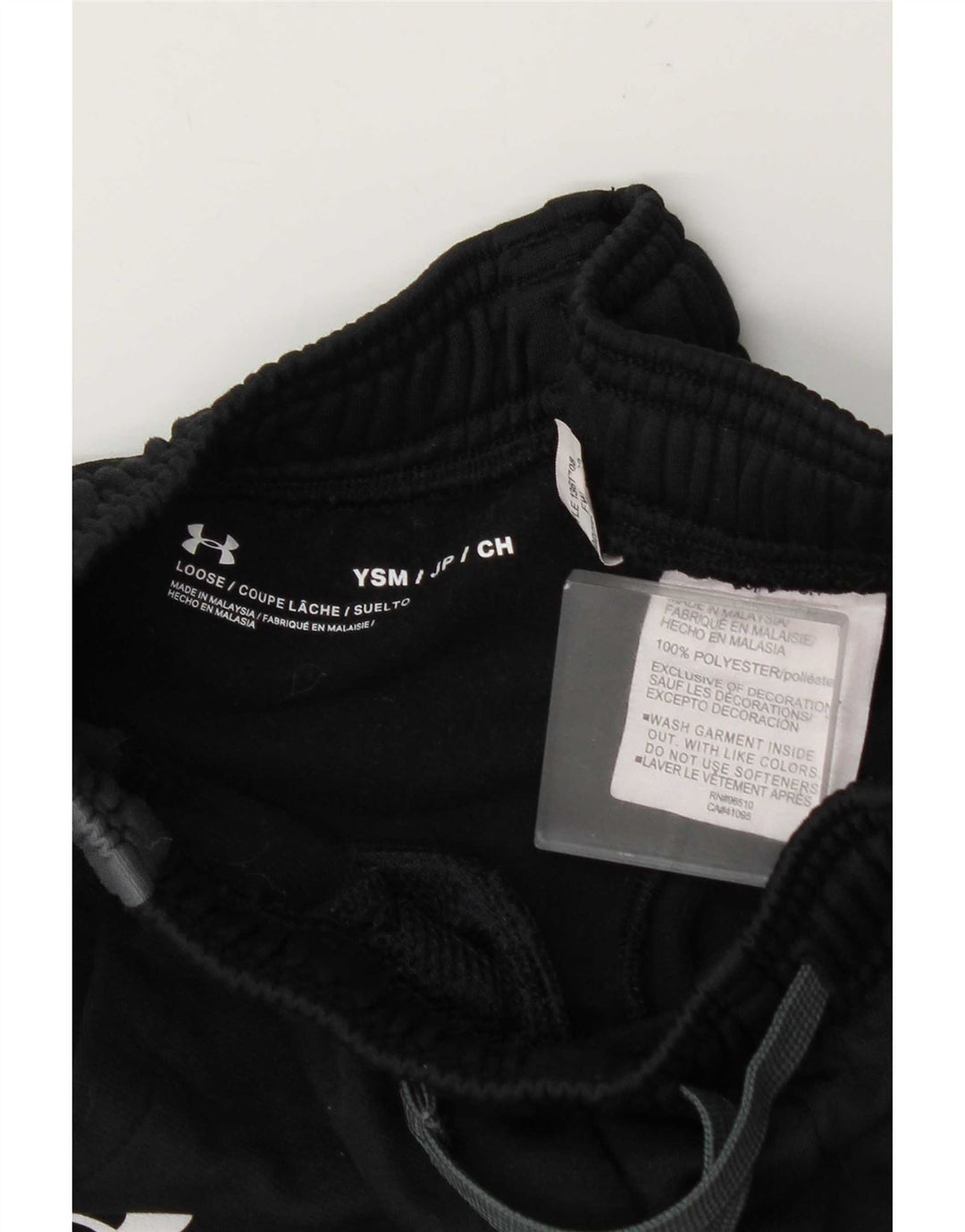 Pantaloni da tuta da ragazzo Under Armour 7-8 anni Small Black Colourblock