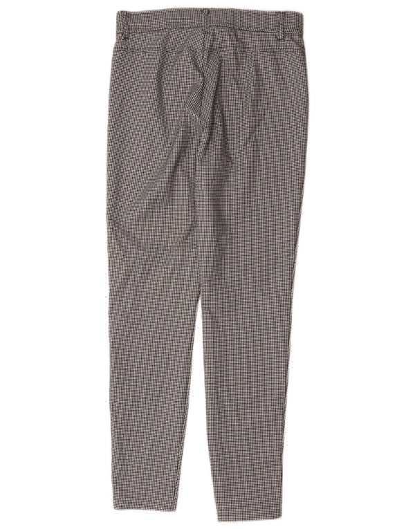 Pantaloni casual slim da donna Zara medi W28 L27 pied de poule neri