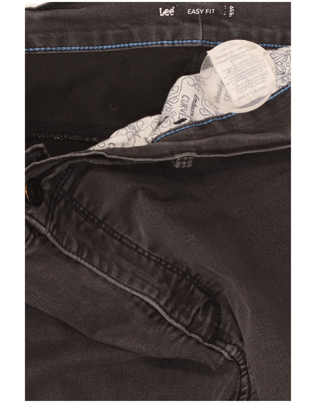 Jeans skinny Lee dalla vestibilità facile da donna W38 L29 cotone grigio