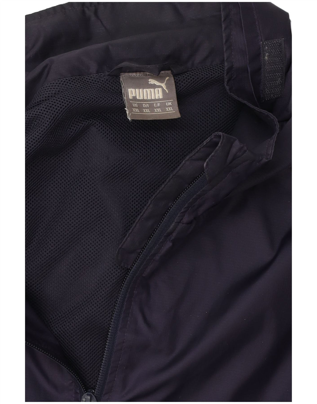 Giacca antipioggia con cappuccio da uomo PUMA UK 44 2XL Blu navy