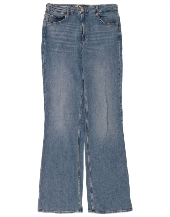 Jeans Bootcut da donna Zara EU 42 Large W32 L34 Cotone blu