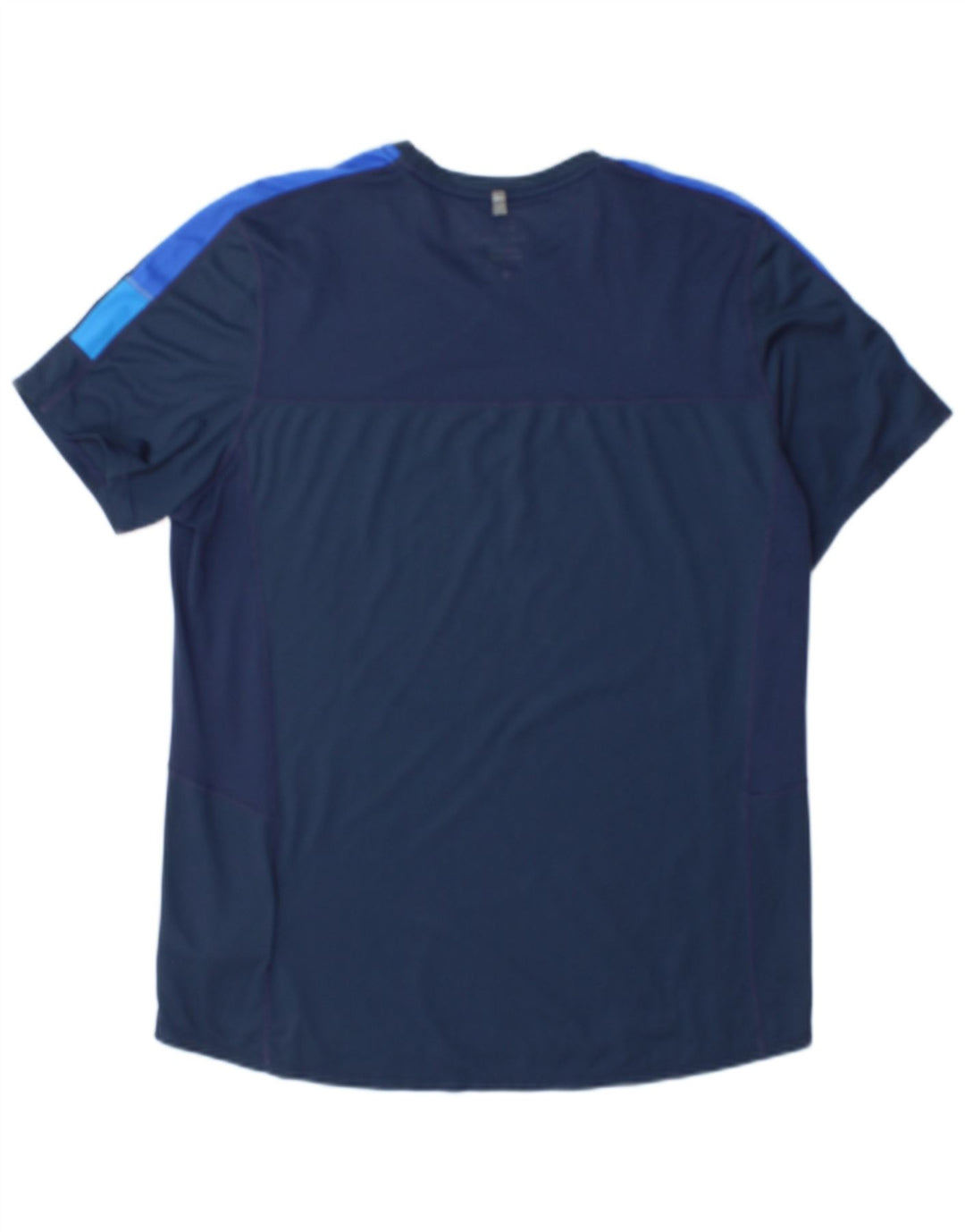 T-shirt Nike Dri Fit da uomo, taglia grande, in poliestere color block blu navy