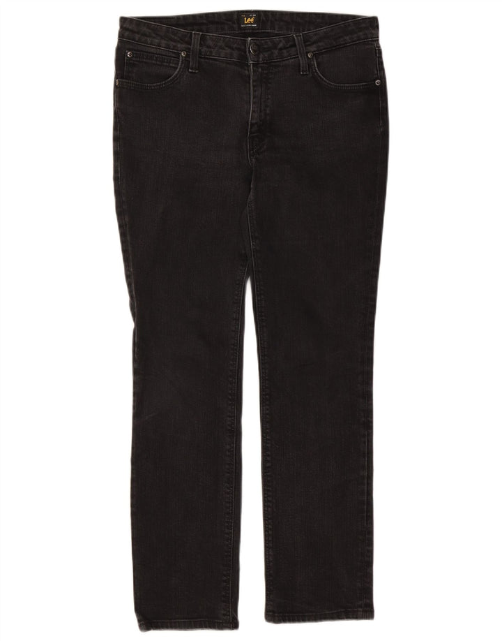 Jeans dritti Marion da donna Lee W30 L27 cotone nero