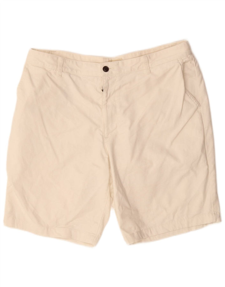 DOCKERS Pantaloncini cargo da uomo W36 grandi in cotone bianco sporco