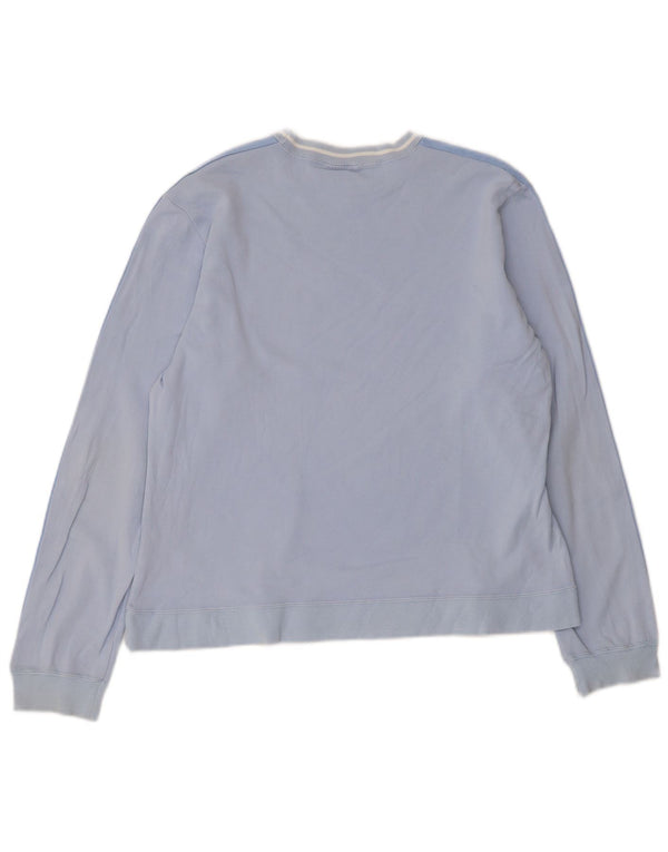 Top da donna a maniche lunghe Champion UK 16 cotone a righe grandi blu