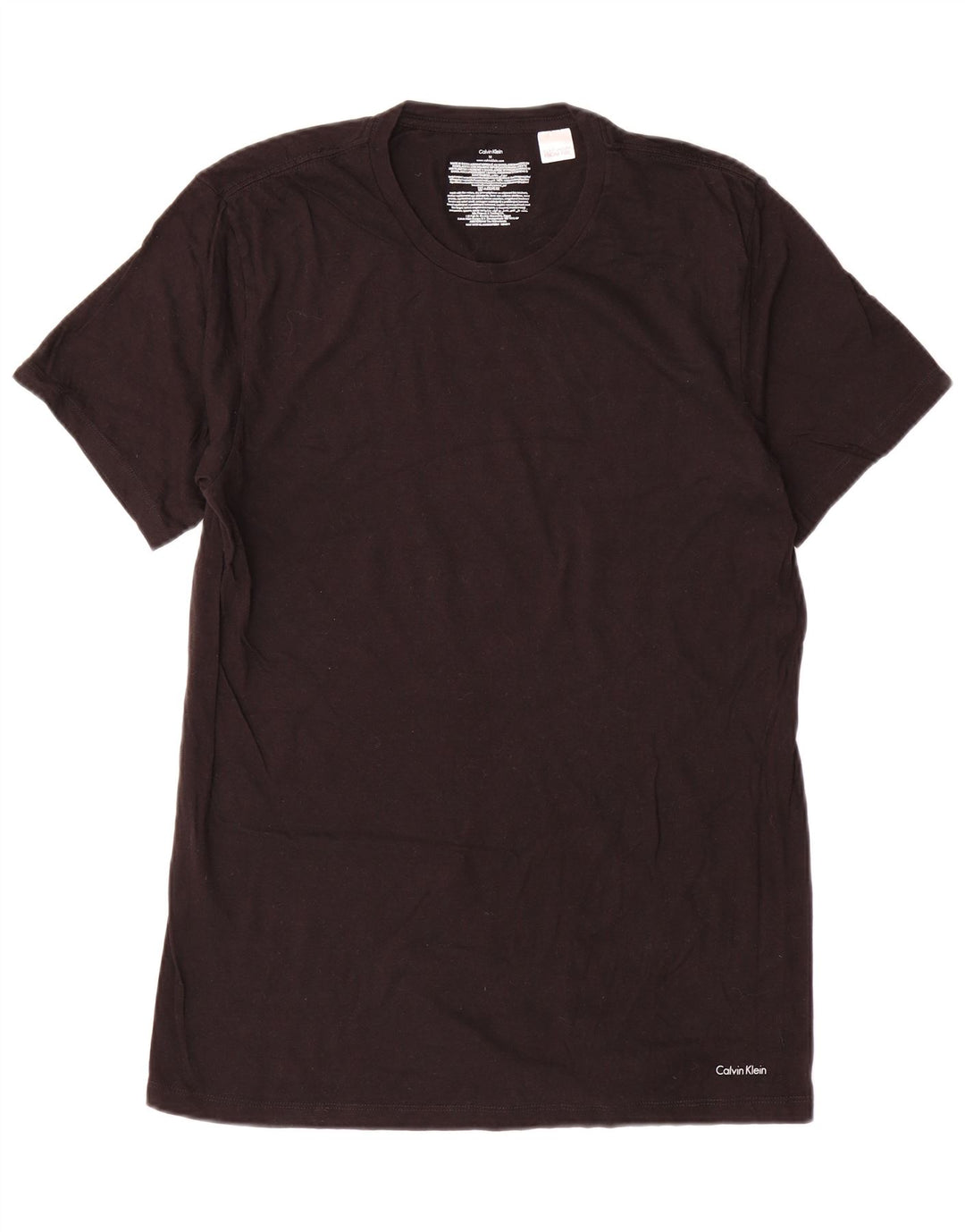 T-shirt da uomo Calvin Klein Top in cotone nero medio