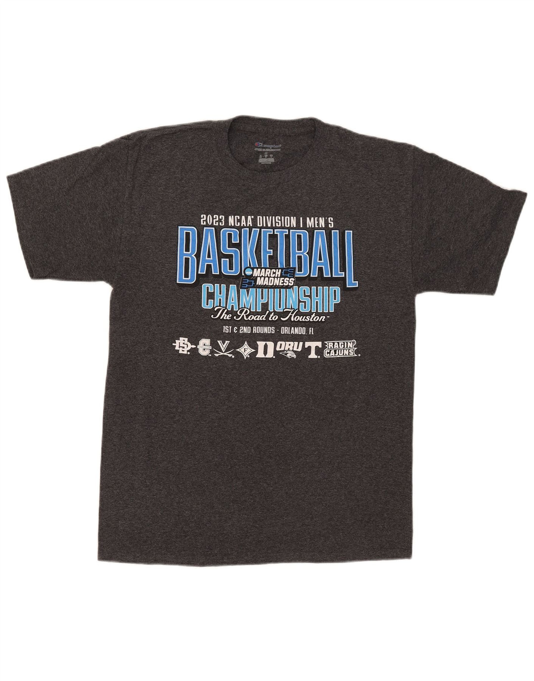 T-shirt grafica da uomo Champion Top grigio medio