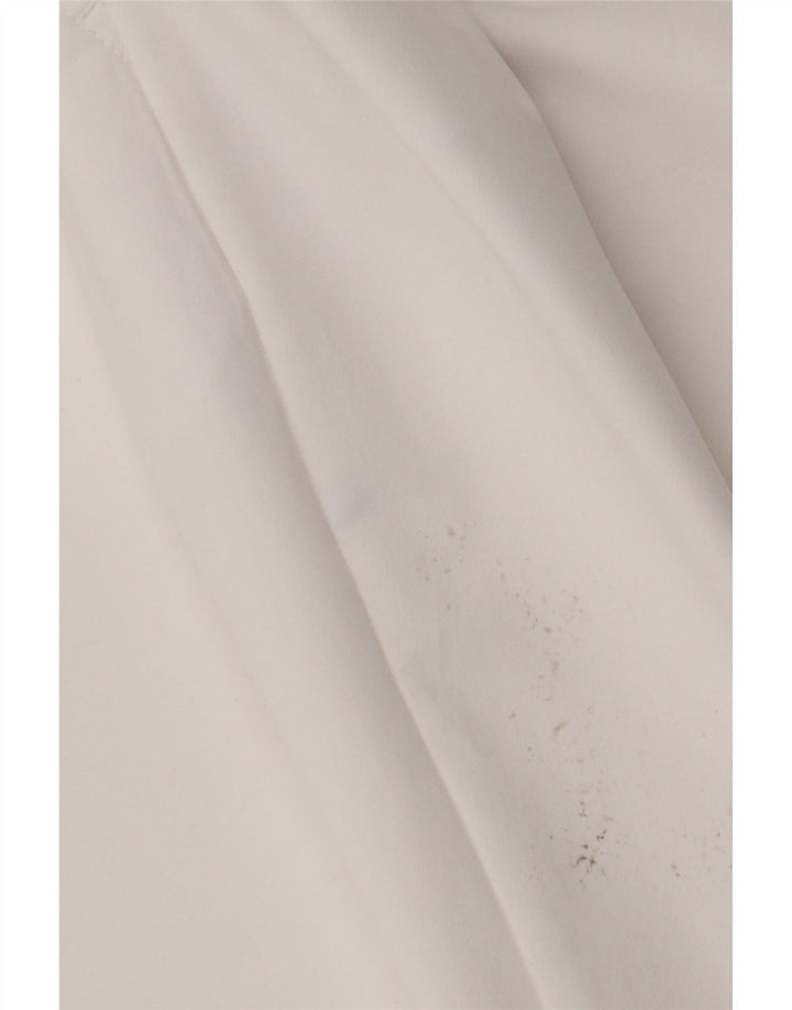 Pantaloni chino slim fit da uomo Hugo Boss IT 56 3XL W40 L30 poliestere bianco