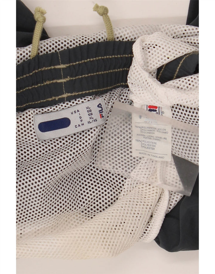 Pantaloncini sportivi Fila da uomo XL grigi in poliammide