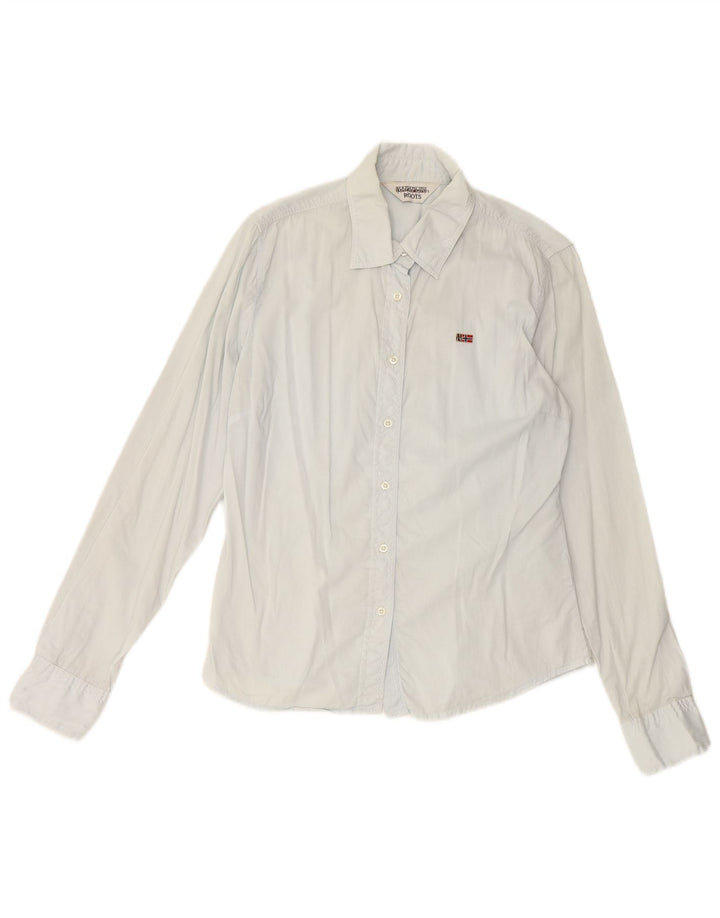 Camicia oversize geografica da donna NAPAPIJRI UK 10 piccola blu