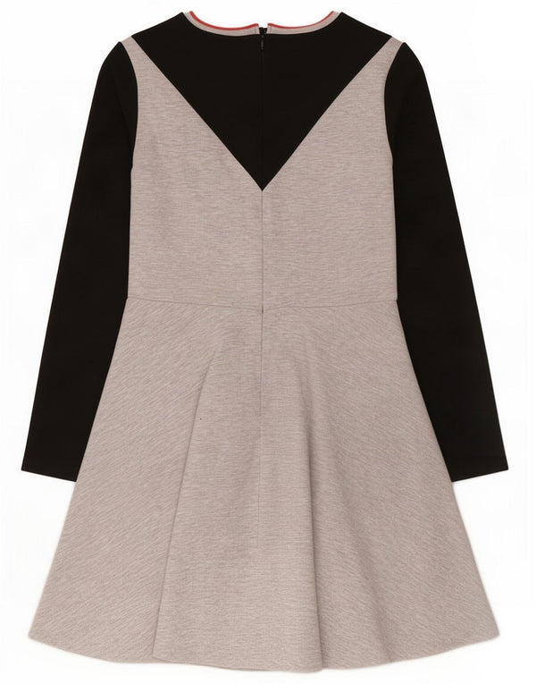 Abito a trapezio per ragazze Marks & Spencer a maniche lunghe 14-15 anni Colore grigio color block