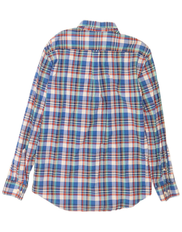 Gant Camicia da uomo E-Z Fit grande cotone a quadri blu